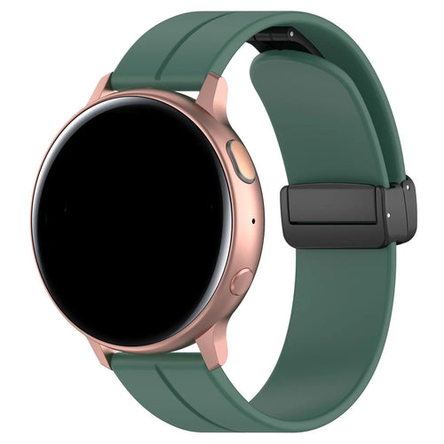 Coros Apex 42mm D-Buckle Silicone Strap (Dark Green)