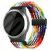 Bracelet tressé Garmin Vivomove 3s avec P-boucle (arc-en-ciel)