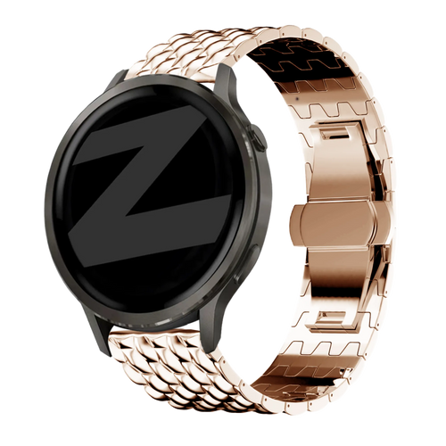 Bandz Bracelet acier 'Dragon' Garmin Approach J1 (or rose)