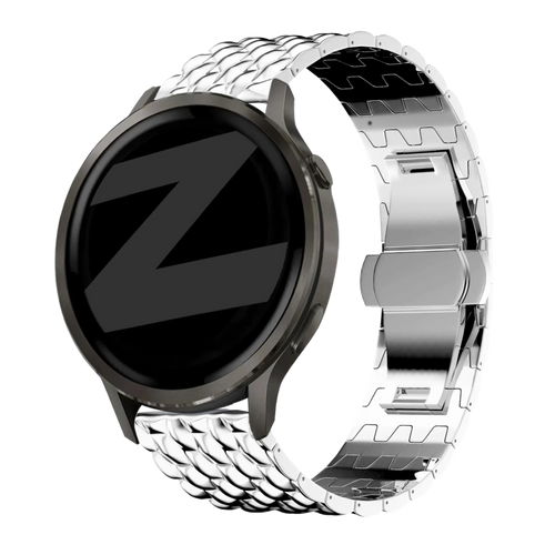 Bandz Bracelet acier 'Dragon' Garmin Approach J1 (argent)