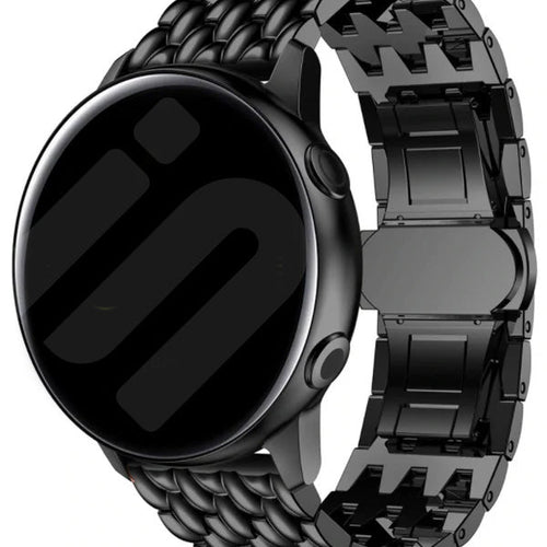 Bracelet acier 'Dragon' Amazfit GTR 4 (noir)