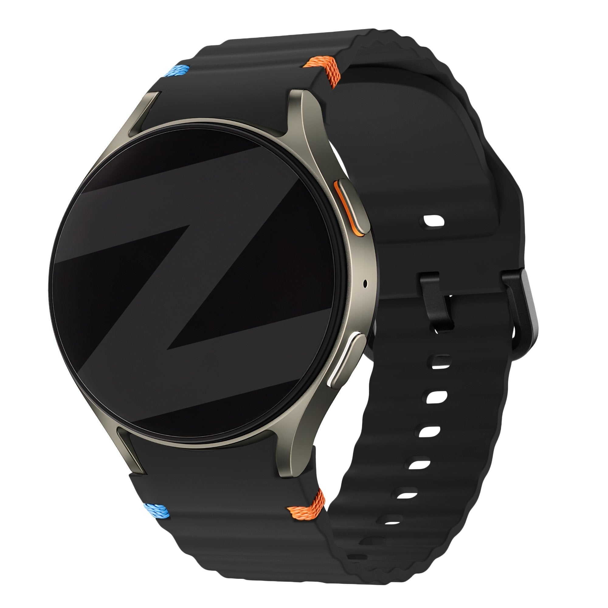 Bandz Bracelet Wave 'Easy Fit' Samsung Galaxy Watch 6 Classic 47mm (noir)