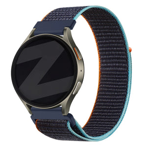 Bandz Bracelet nylon 'Easy Fit' Oppo Watch S (mélange de bleu)