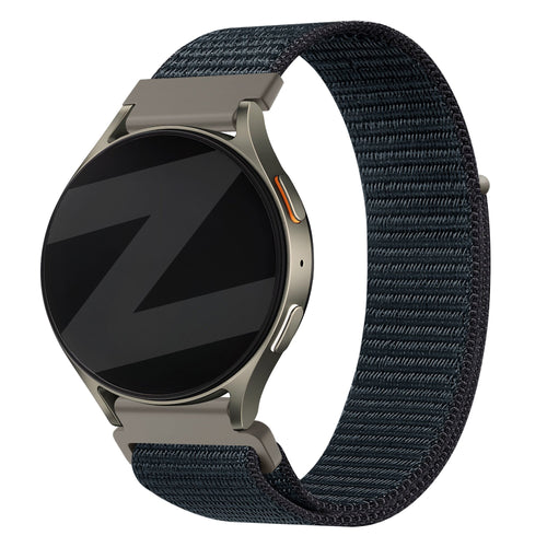 Bandz Bracelet nylon 'Easy Fit' Amazfit Cheetah 2 Pro (grisbleu)