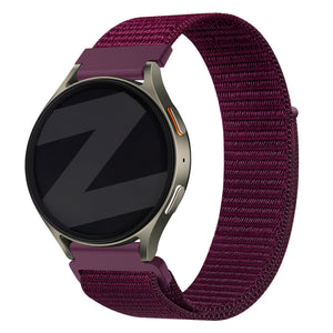 Bandz Bracelet nylon 'Easy Fit' Samsung Galaxy Watch 7 - 44mm (prune)
