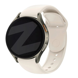 Silicone Sport Strap 'Easy Fit', starburst, on a watch, 3/4 front view