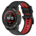 Garmin Quatix 5 / 6 / 7 Buckled Sport Strap (Black/Red)