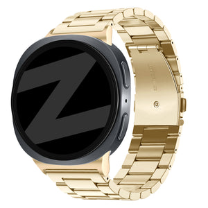 Bandz Samsung Galaxy Watch 8 - 40mm Steel Strap 'Classic' (Retro Gold)