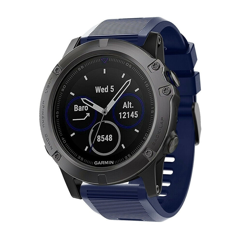 Bracelet silicone Garmin Tactix 8 - 51mm (bleu foncé)