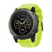 Bracelet en silicone Garmin Quatix 3 / 6x / 7x Solar (vert clair)