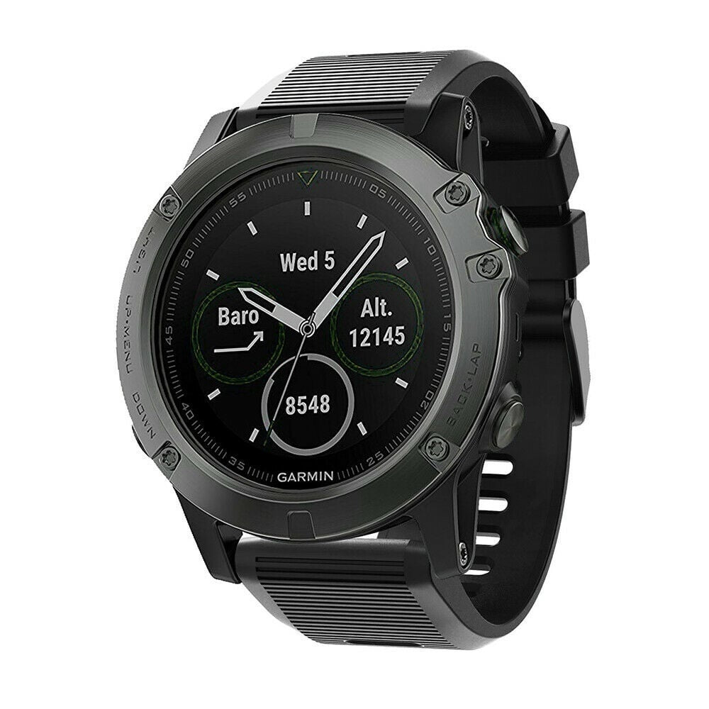 Bracelet silicone Garmin Tactix 8 - 51mm (noir)