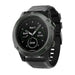 Bracelet en silicone Garmin Quatix 3 / 6x / 7x Solar (noir)