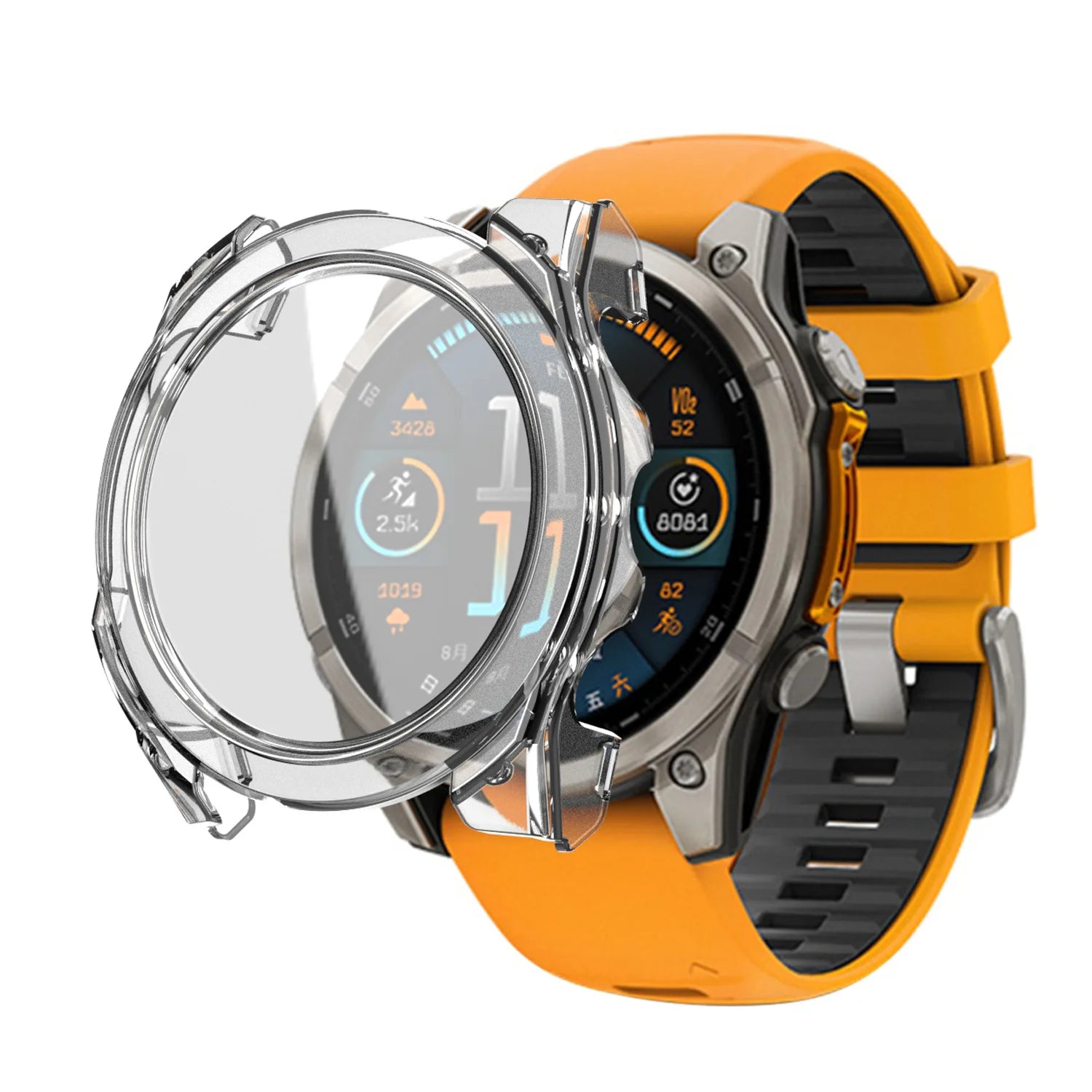 Coque rigide avec verre Garmin Fenix 8 - 47mm
