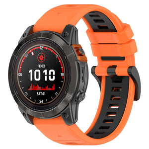 Bracelet à boucle sport Garmin Tactix 8 - 51mm (orange/noir)