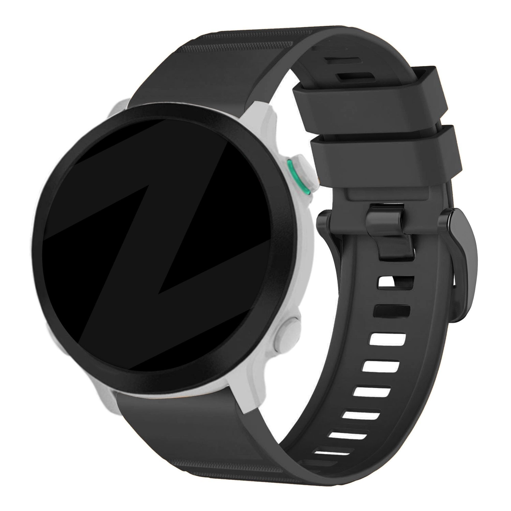 Bandz Bracelet silicone avec boucle Garmin D2 Mach 1 (noir)
