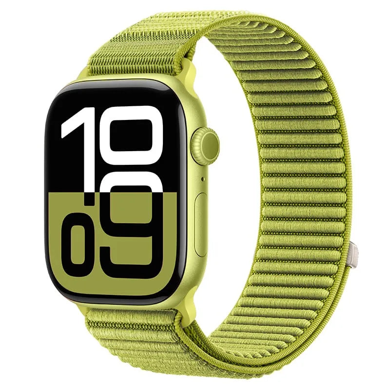Strap-it Bracelet nylon Wave Apple Watch (vert)