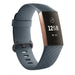 Bracelet silicone Fitbit Charge 3 (gris bleu)