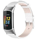 Bracelet cuir Fitbit Charge 5 (blanc)