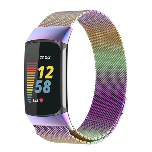 Milanese Strap, on a watch, 3/4 front view