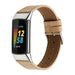 Bracelet cuir Fitbit Charge 5 (abricot)