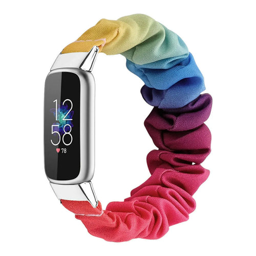 Nylon Scrunchie Strap, on a watch, 3/4 front view