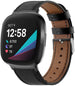 Bracelet cuir Fitbit Sense (noir élégant)