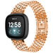 Bracelet acier poisson Fitbit Sense (or rose)