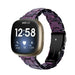 Bracelet en résine Fitbit Sense (noir/violet)