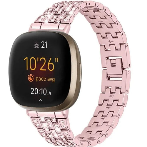 Diamond Steel Strap, on a watch, 3/4 front view