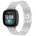 Bracelet acier Hexagones Fitbit Sense (argent)