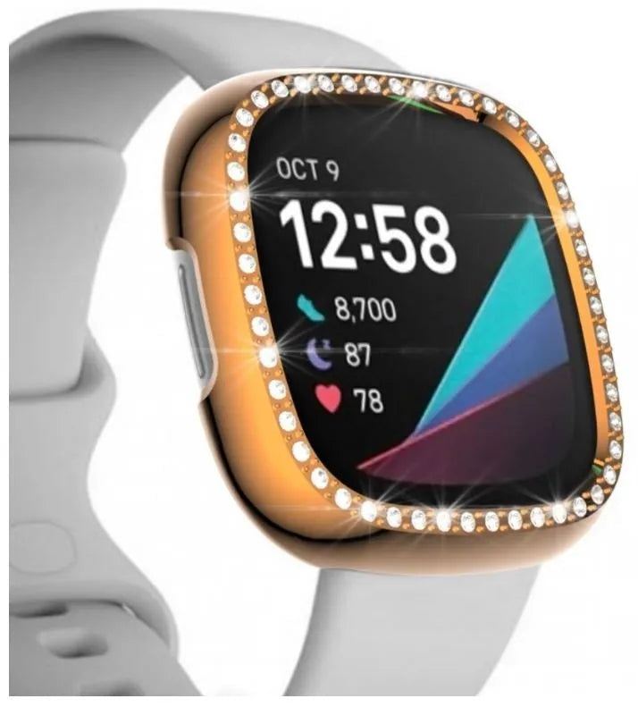 Coque Fitbit Sense Diamond (noir)