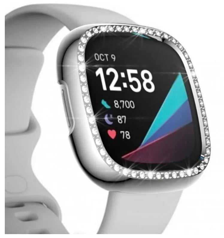 Coque Fitbit Sense Diamond (noir)