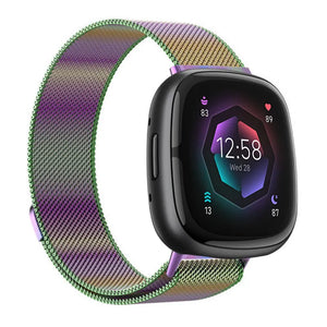 Milanese Strap, on a watch, 3/4 front view