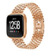 Bracelet acier poisson Fitbit Versa (or rose)