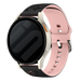 Bracelet silicone à fleurs Oppo Watch X2 Mini (noir/rose clair)