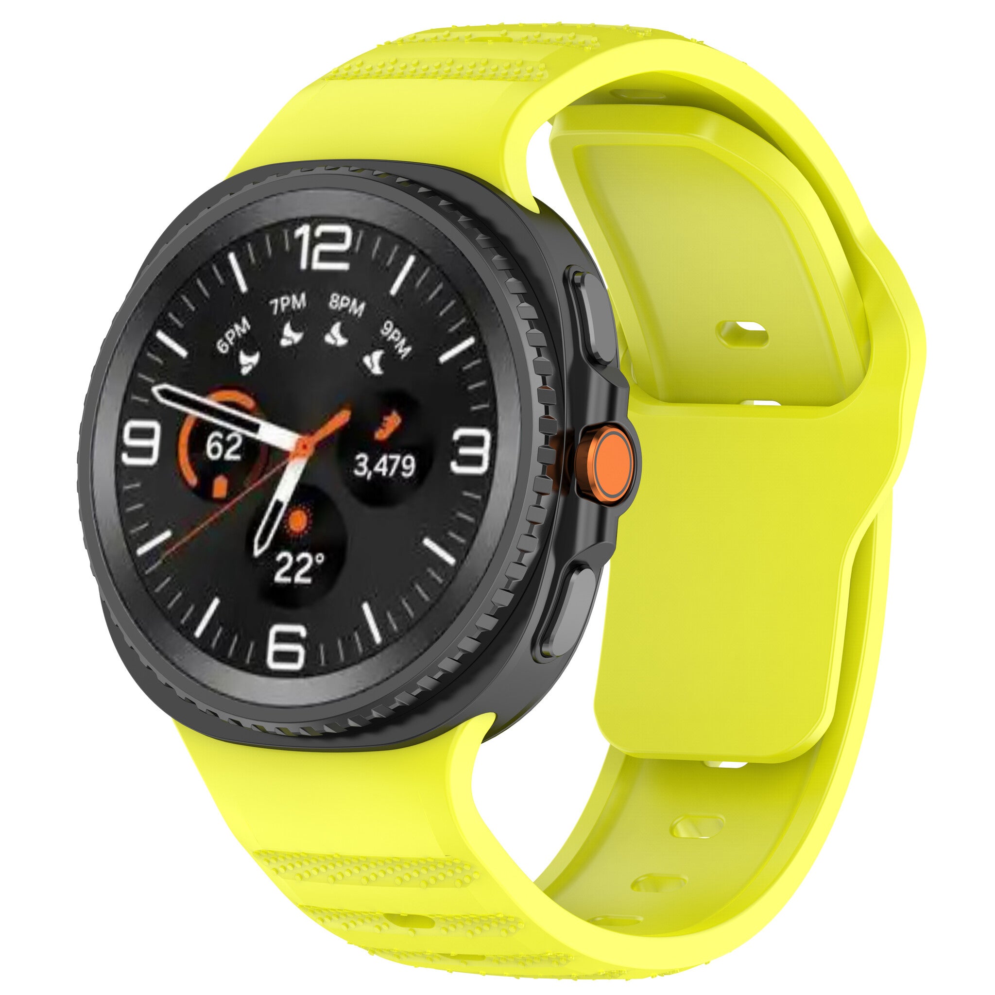 Bracelet silicone Outdoor Samsung Galaxy Watch 9 - 44mm (lime)