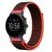 Bracelet nylon Fossil Gen 5 (noir/orange)