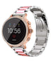 Bracelet acier Fossil Gen 5e - 42mm (argent/rose)