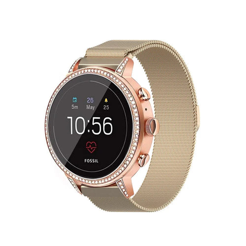 Bracelet milanais Fossil Gen 4 Venture HR (Champagne)