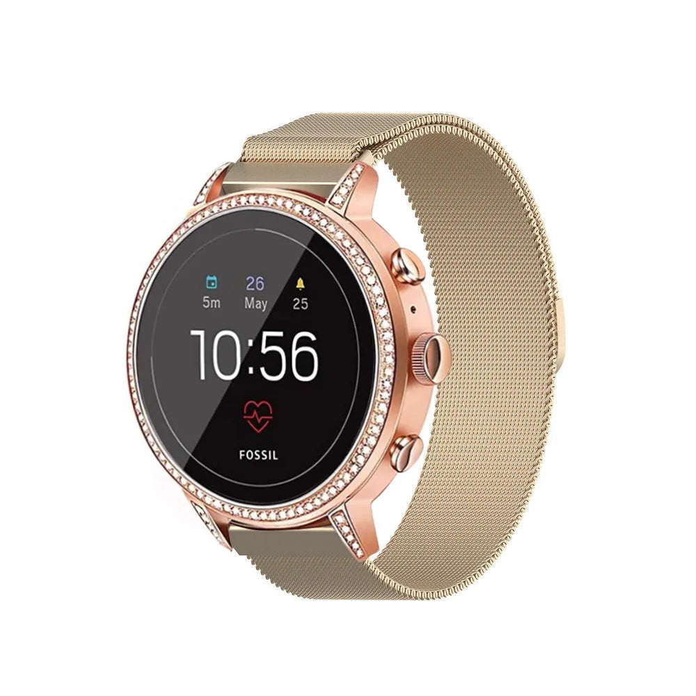 Bracelet milanais Fossil Gen 4 Venture HR (Champagne)