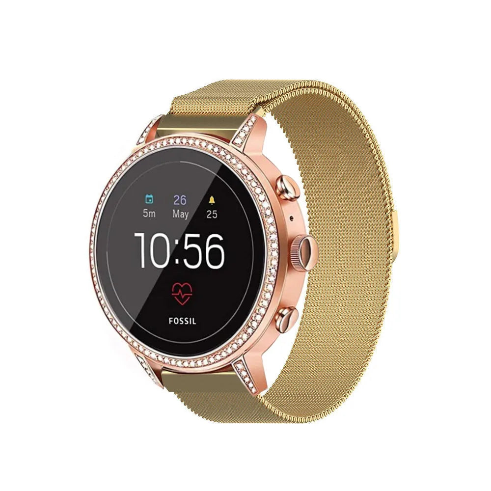 Bracelet milanais Fossil Gen 4 Venture HR (doré)