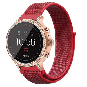 Bracelet nylon Fossil Gen 4 Venture HR (rouge)