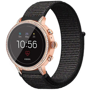 Bracelet nylon Fossil Gen 4 Venture HR (noir)