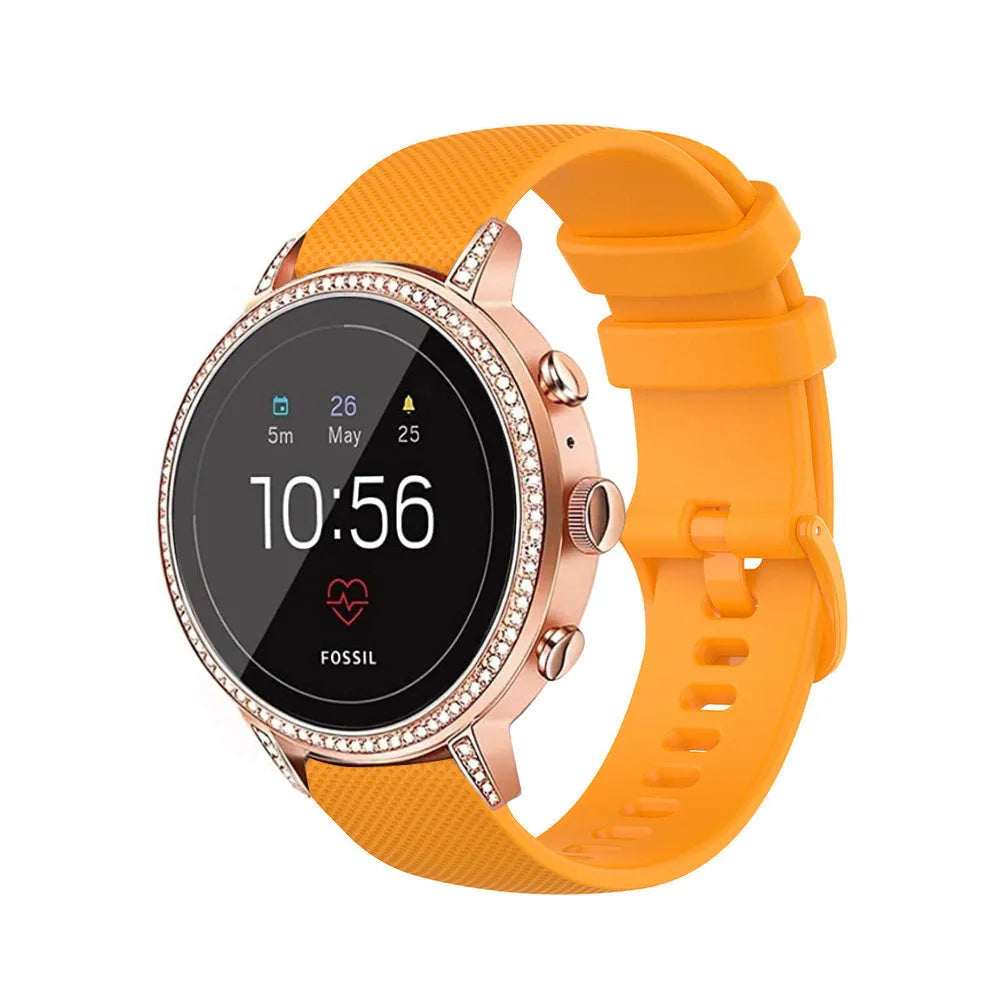 Bracelet silicone Fossil Gen 4 Venture HR (orange)