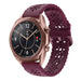Samsung Galaxy Watch 3 41mm Silicone Strap Patterned (Burgundy)