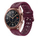 Bracelet silicone à motifs Samsung Galaxy Watch 3 41mm (bordeaux)