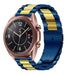 Bracelet acier Samsung Galaxy Watch 3 41mm (bleu/or)