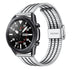 Bracelet acier inoxydable Samsung Galaxy Watch 3 45mm (argent/noir)