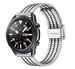 Bracelet acier inoxydable Samsung Galaxy Watch 3 45mm (argent/noir)