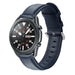 Bracelet cuir Samsung Galaxy Watch 3 45mm (bleu foncé)